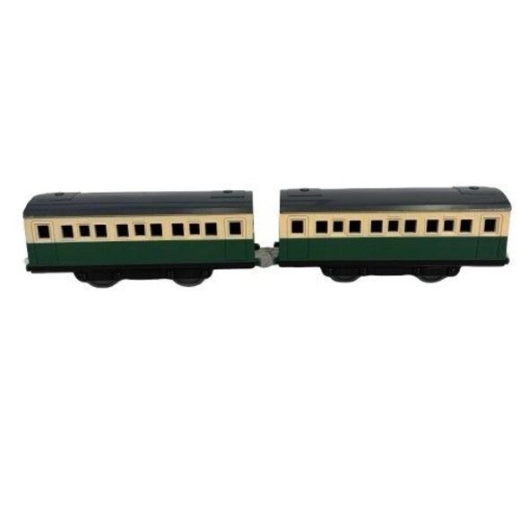Thomas & Friends TOMY Trackmaster Gordons Green Express Coach Passenger Cars Set - Picture 8 of 11